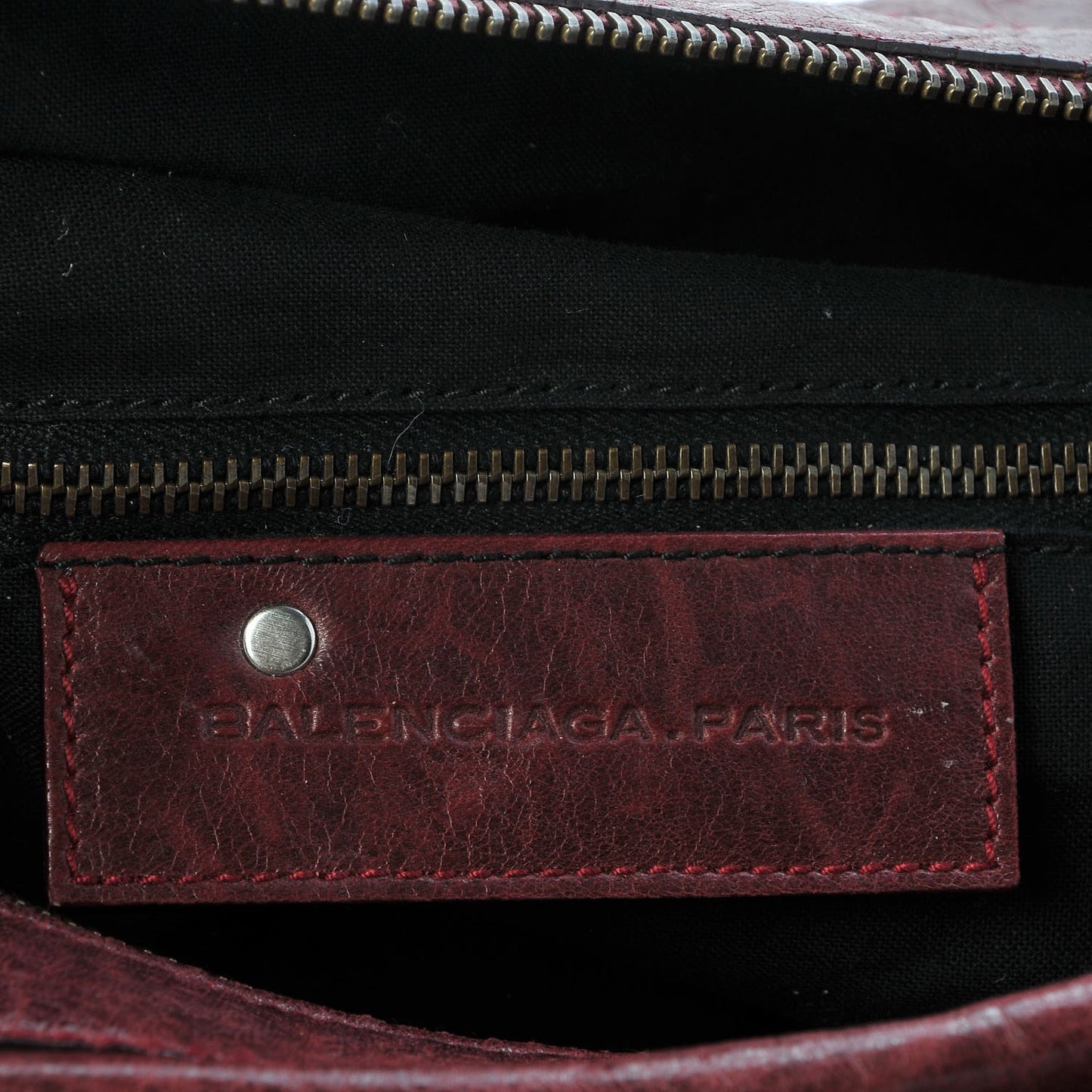 Chevre Classic Hardware Twiggy Rouge Grenat