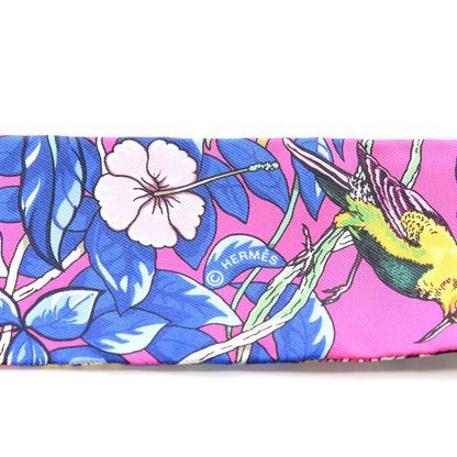 Hermes Silk Jungle Love Love Twilly Rose Vif Bleu Roy 2 of 4