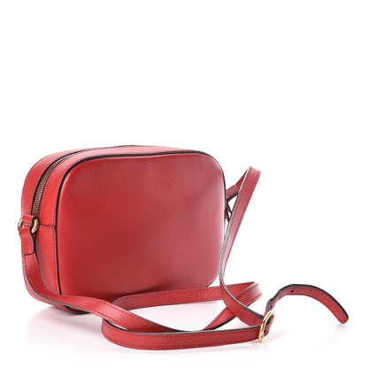 Gucci Calfskin Web Small Webby Bee Shoulder Bag Red 3 of 14