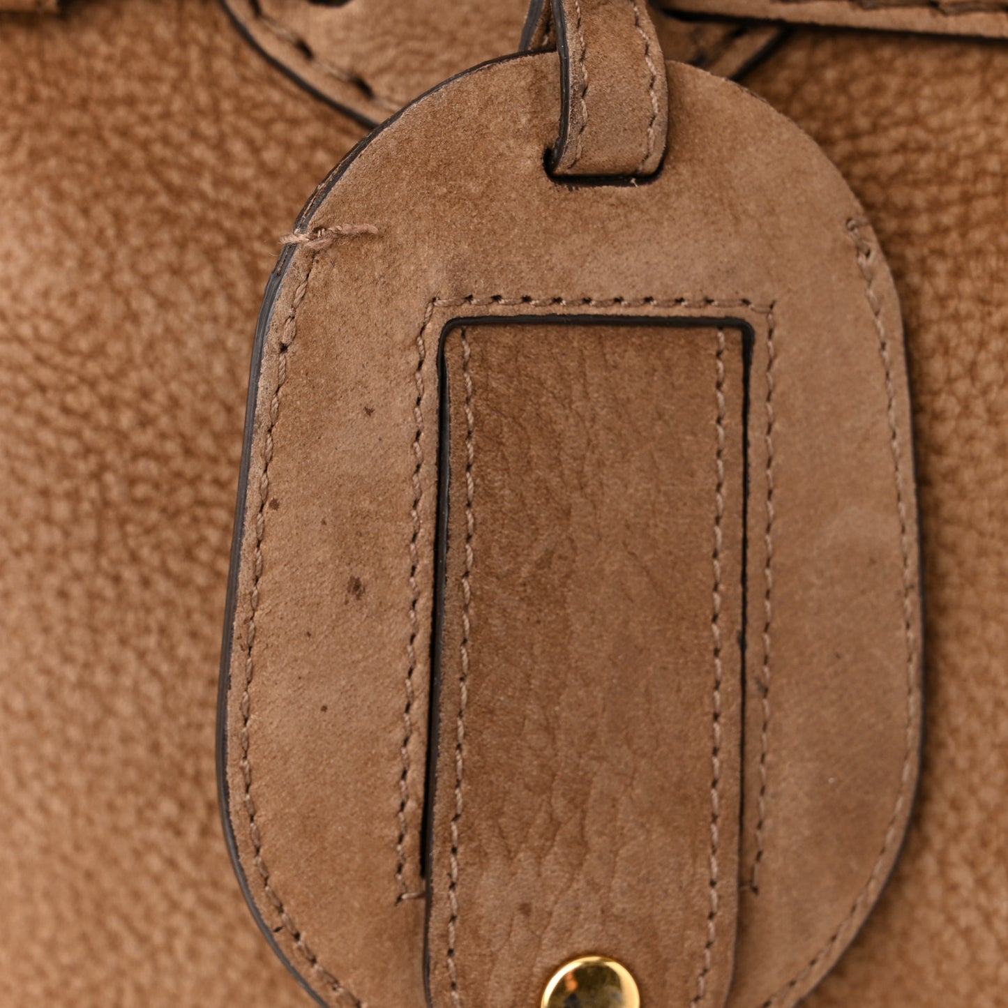 Suede Medium GG Running Tote Brown