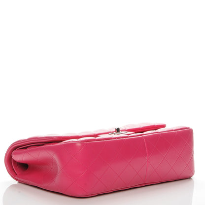 Chanel Lambskin Quilted Jumbo Double Flap Dark Pink 4 of 7