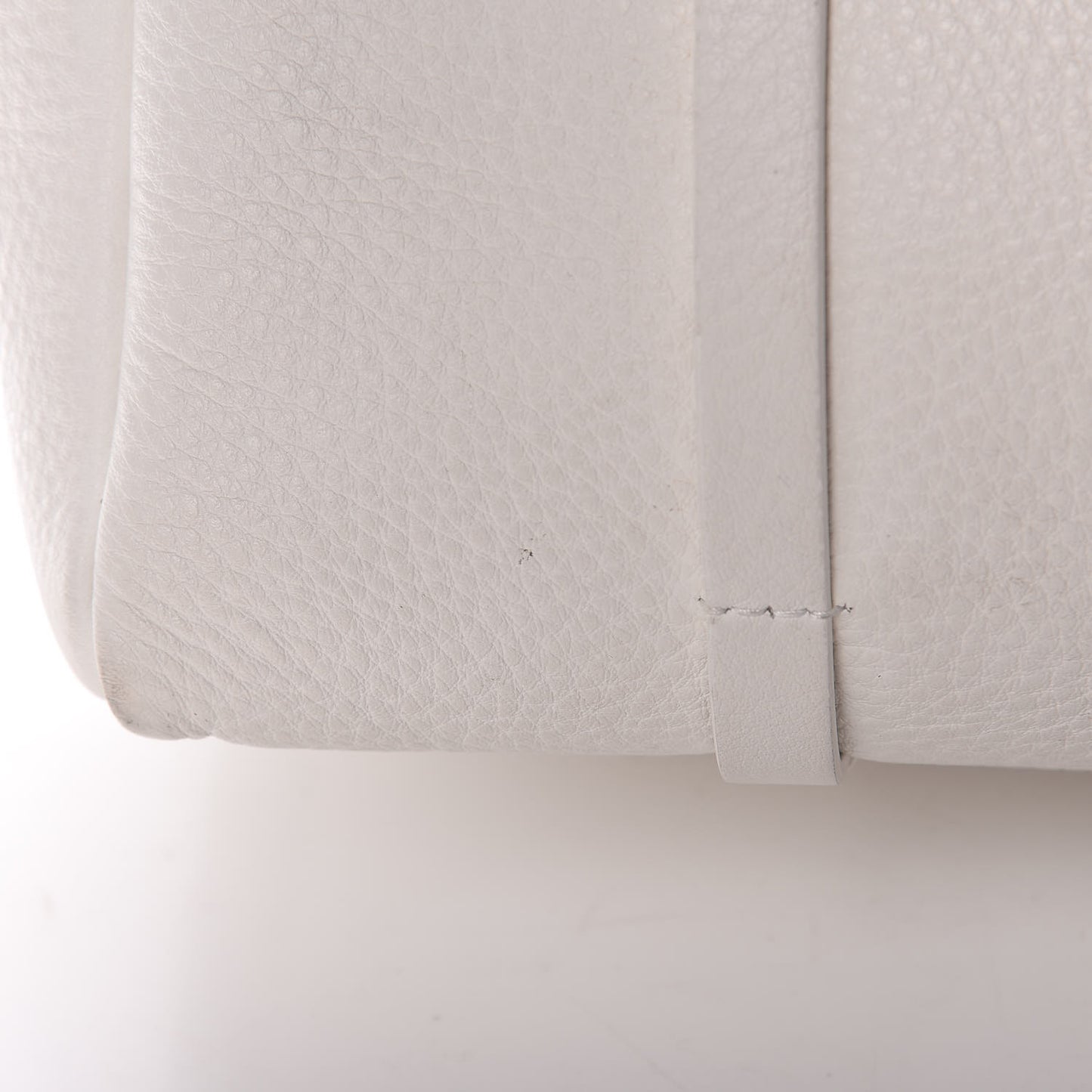 Smooth Calfskin Double Sided Small Everyday Tote Optic White Black