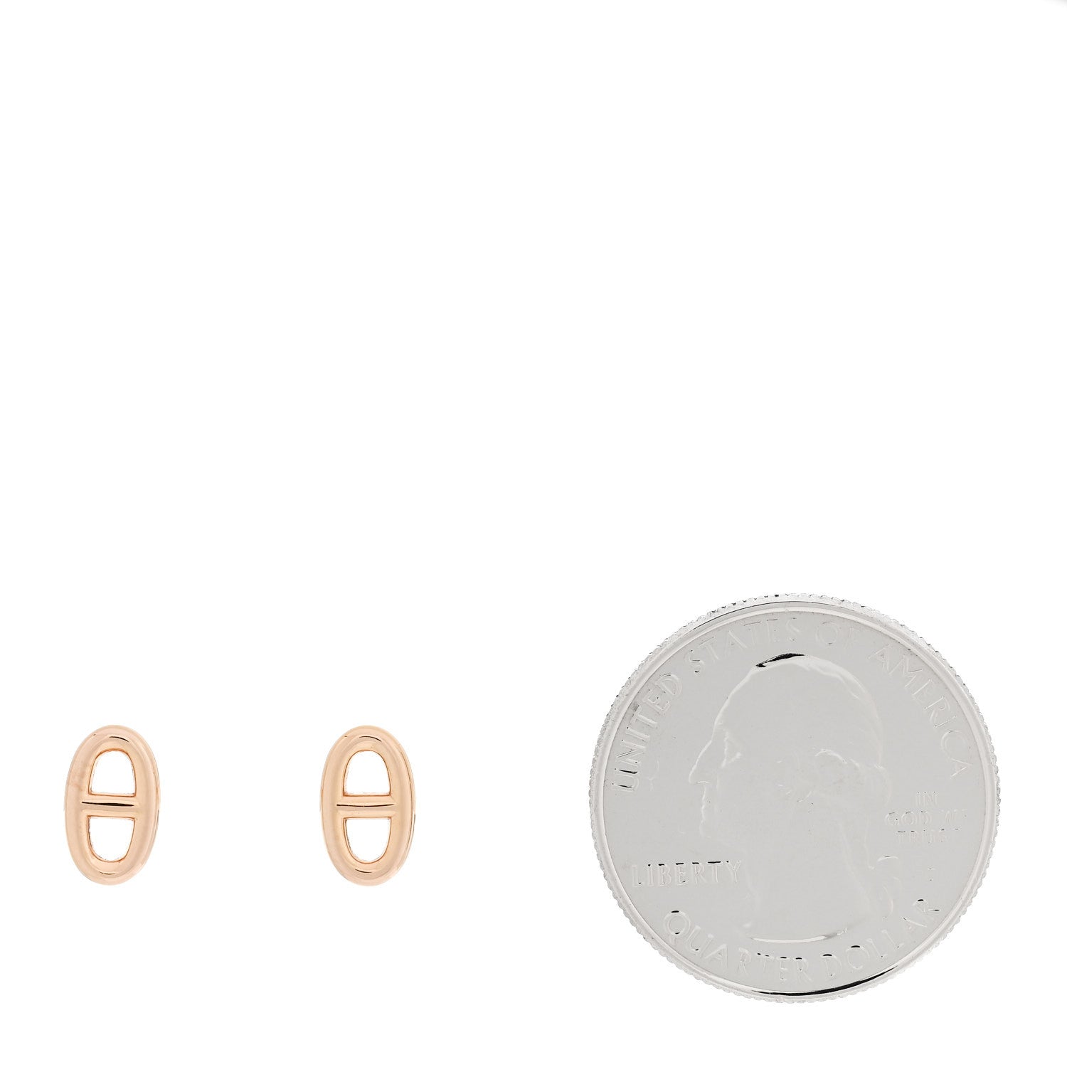 Hermes 18K Rose Gold TPM Farandole Stud Earrings 2 of 5