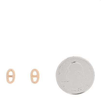 Hermes 18K Rose Gold TPM Farandole Stud Earrings 2 of 5