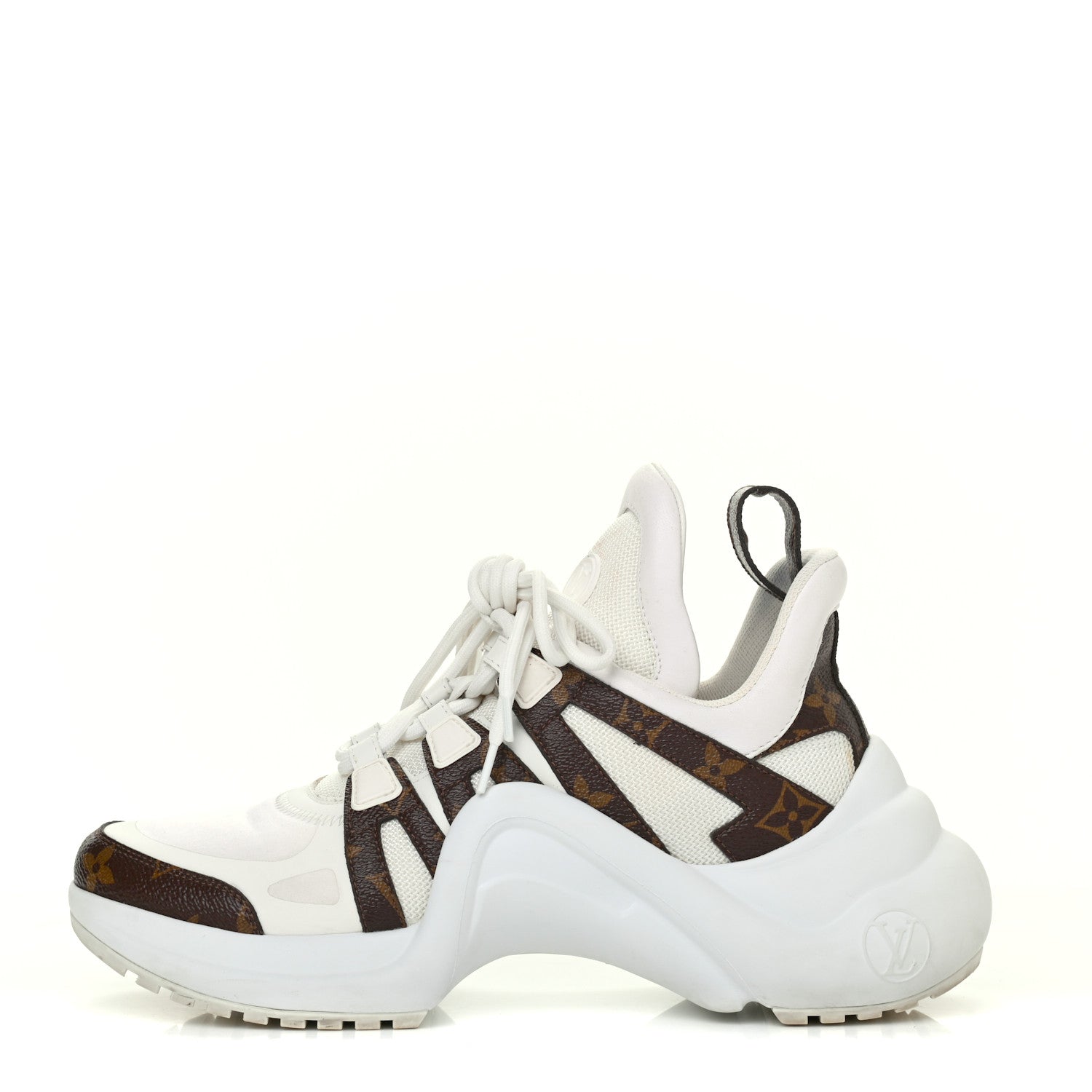 Louis Vuitton Patent Monogram LV Archlight Sneakers 37.5 White 1 of 22