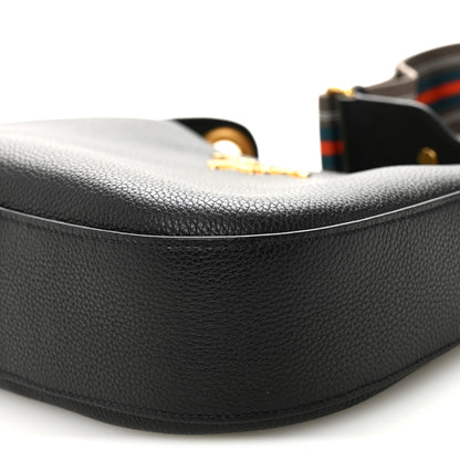 Prada Vitello Phenix Small Zippered Messenger Hobo Black 9 of 10