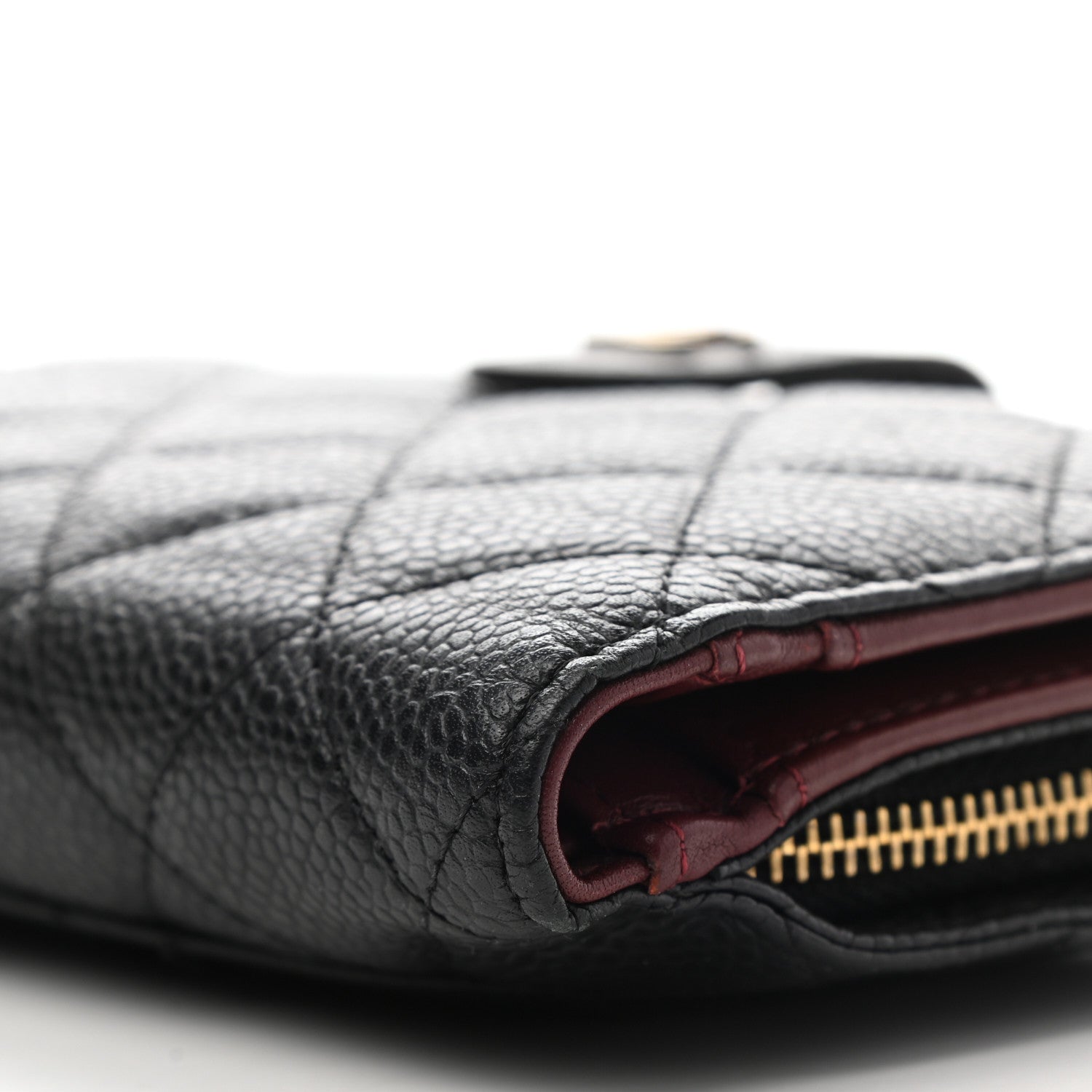 Chanel Caviar Quilted CC French Wallet Black 11 of 11