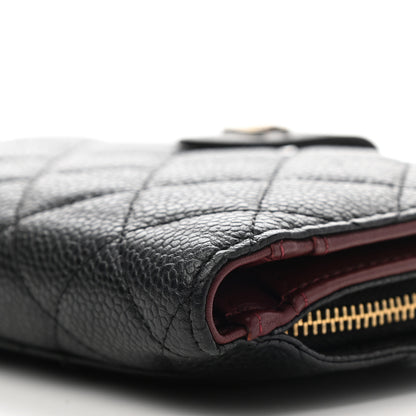 Chanel Caviar Quilted CC French Wallet Black 11 of 11
