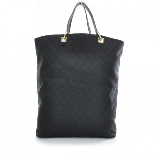 Monogram Large Bucket Tote Black