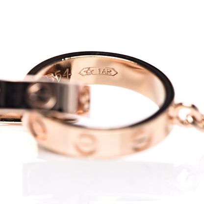 Cartier 18K Pink Gold Interlocking LOVE Necklace 5 of 6