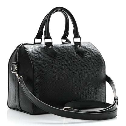 Louis Vuitton Epi Speedy Bandouliere 25 Black 3 of 9