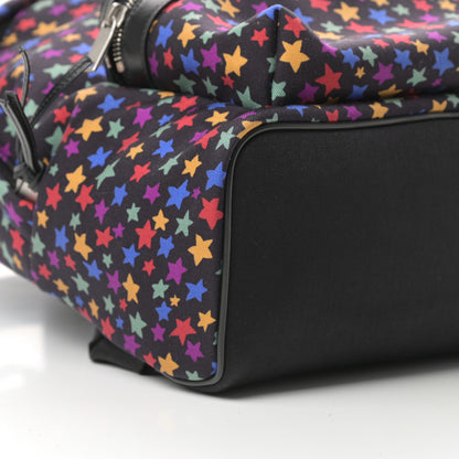 Saint Laurent Canvas Star Print Mini City Backpack Multicolor 9 of 10
