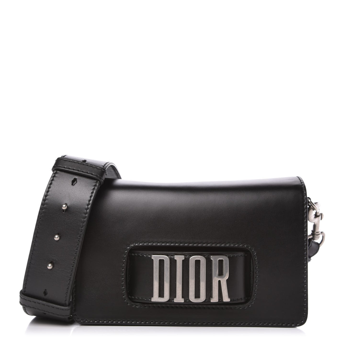 Smooth Calfskin Dio(r)evolution Flap Bag Black