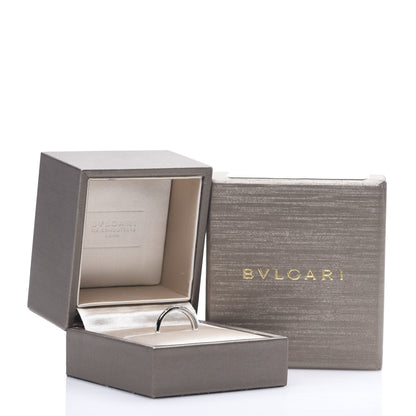 Bulgari Platinum Diamond Fedi Wedding Band Ring 48 4.5 4 of 4