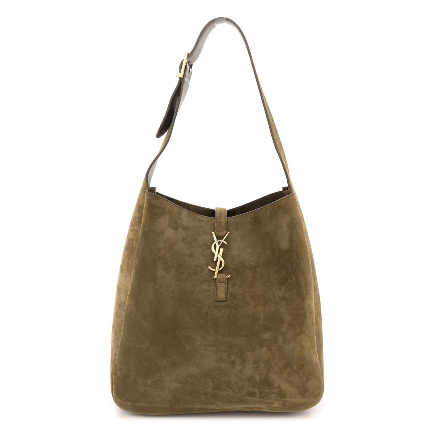 Saint Laurent Suede Large Le 5 A 7 Soft Hobo New Barley 1 of 10