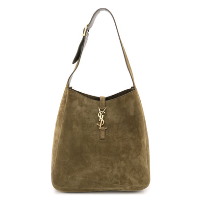 Saint Laurent Suede Large Le 5 A 7 Soft Hobo New Barley 1 of 10