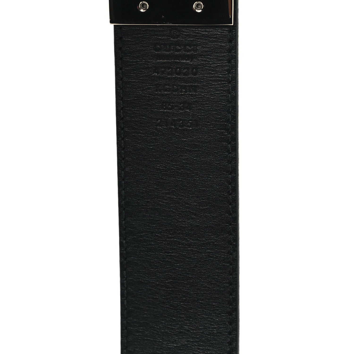 Gucci GG Supreme Monogram Selleria Interlocking G 37mm Belt 85 34 Beige Ebony Black 3 of 6