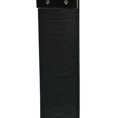 Gucci GG Supreme Monogram Selleria Interlocking G 37mm Belt 85 34 Beige Ebony Black 3 of 6
