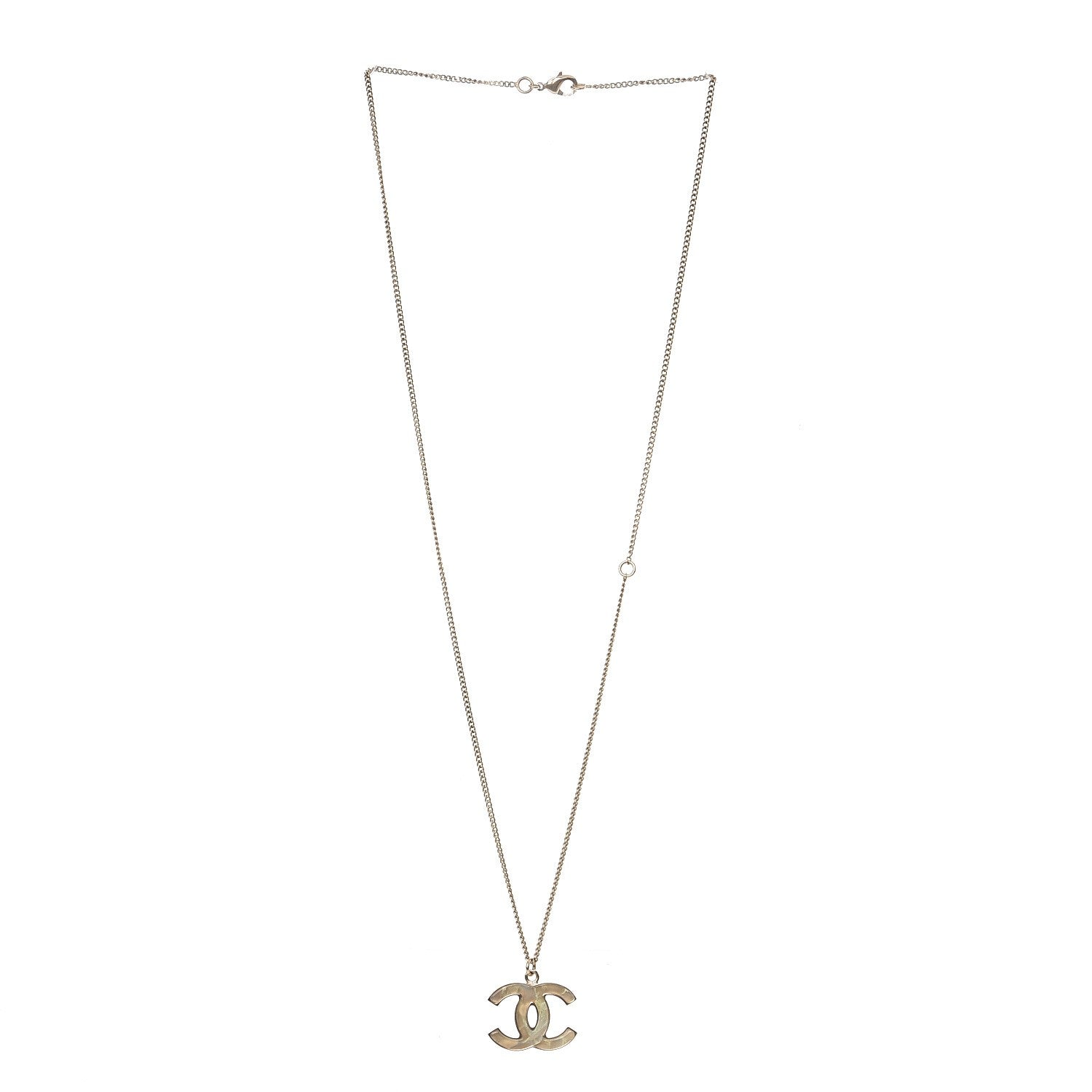 Chanel Resin CC Necklace Gold 3 of 5