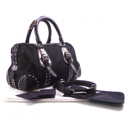 Prada Nylon Studded Doctor Bag 3 of 10