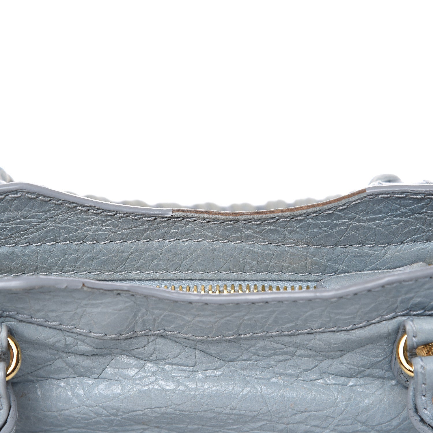 Balenciaga Agneau Giant 12 Gold Hardware Mini City Bleu Opaline 13 of 15