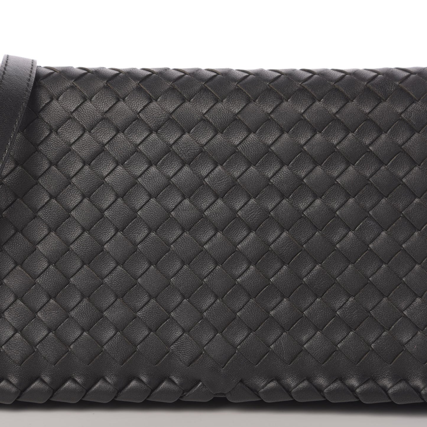 Nappa Intrecciato Dahlia Clutch Crossbody Black