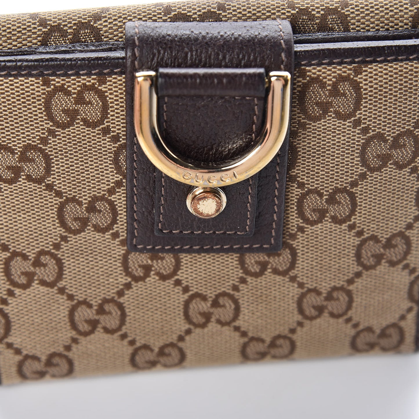 Monogram Abbey Compact Wallet Dark Brown