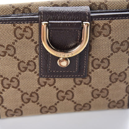 Gucci Monogram Abbey Compact Wallet Dark Brown 14 of 18
