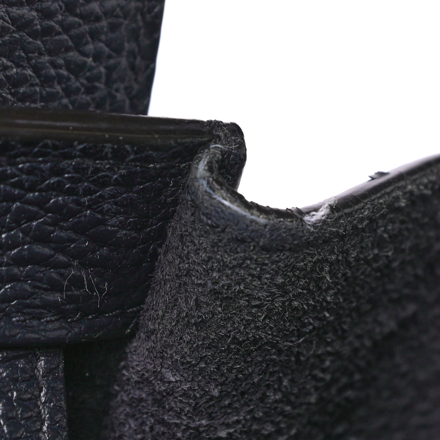 Drummed Calfskin Micro Luggage Midnight