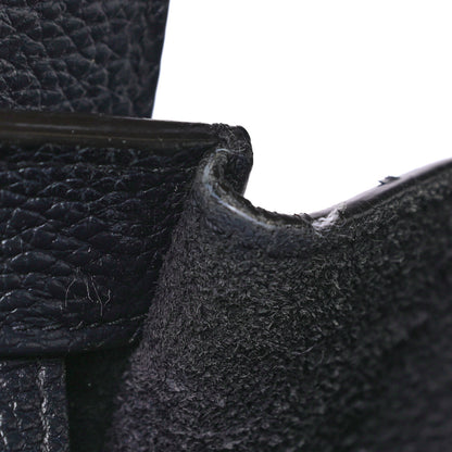 Celine Drummed Calfskin Micro Luggage Midnight 14 of 15