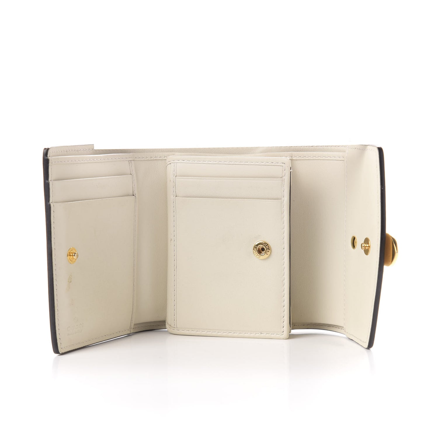 Calfskin Sylvie Wallet White