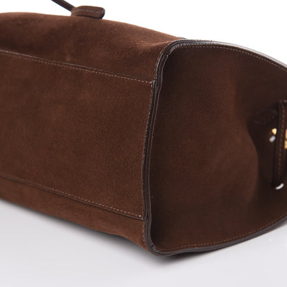 Mansur Gavriel Suede Mini Sun Bag Chocolate 8 of 13