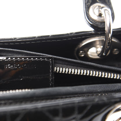 Christian Dior Patent Cannage Medium Lady Dior Black 10 of 12
