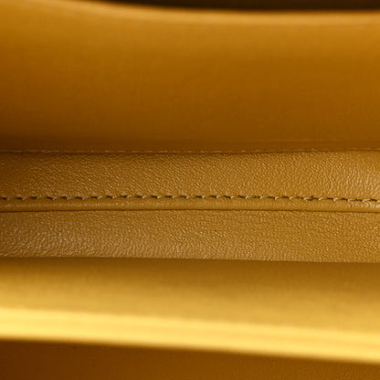 Chanel Caviar Quilted Small CC Filigree Vanity Case Yellow 5 of 13