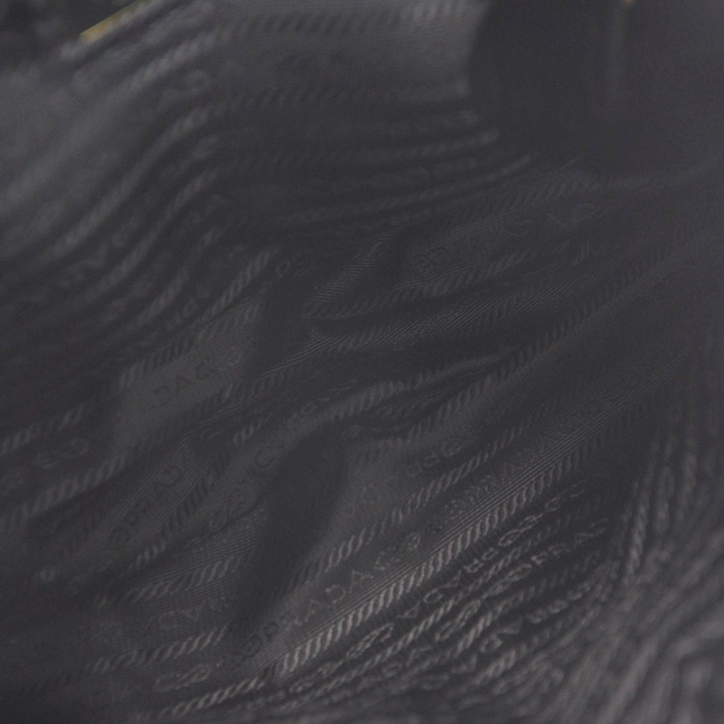 Tessuto Nylon Chevron Bag Nero Black