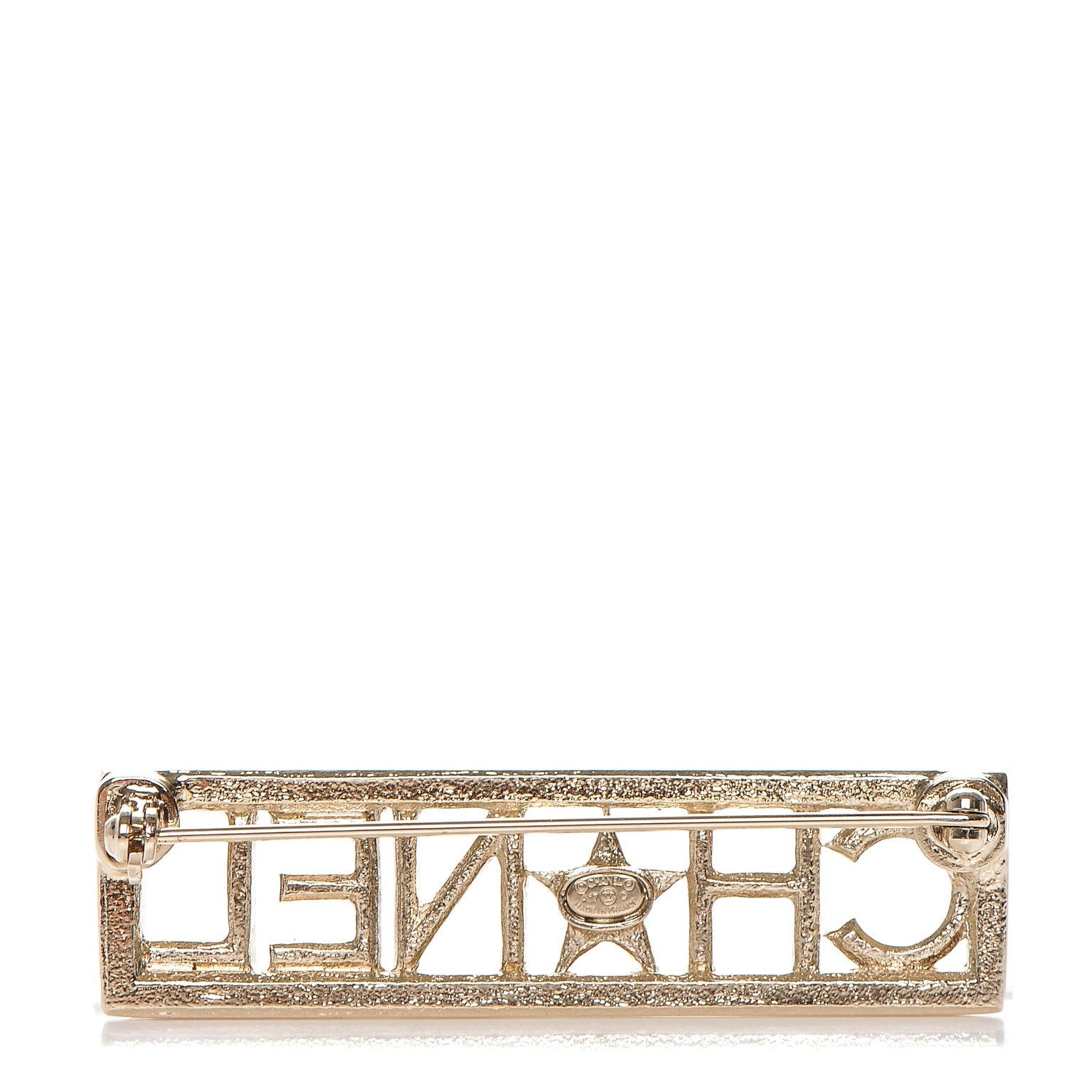 Chanel Star Logo Brooch Gold 3 of 4