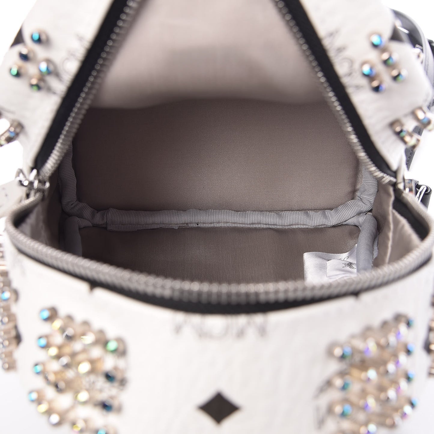 Visetos Stud Mini Stark Backpack White
