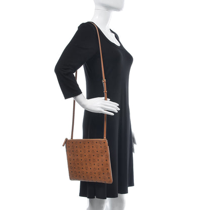 MCM Visetos Medium Crossbody Pouch Cognac 2 of 8