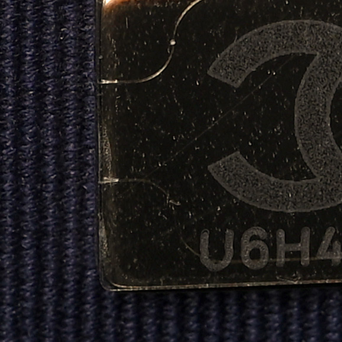 Caviar Quilted Wallet On Chain WOC Navy Blue