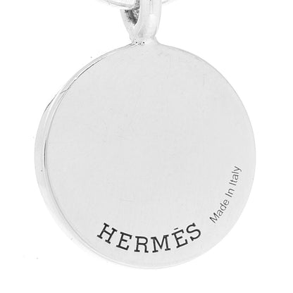 Hermes Sterling Silver Amulettes H Confettis Pendant Necklace 4 of 6
