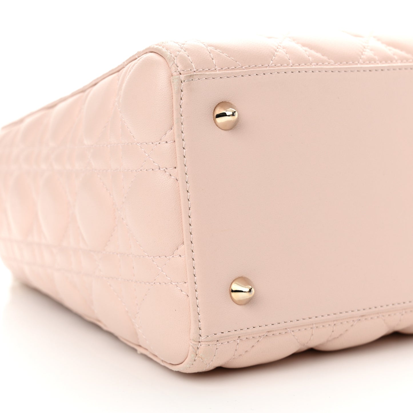 Lambskin Cannage Medium Lady Dior Light Pink