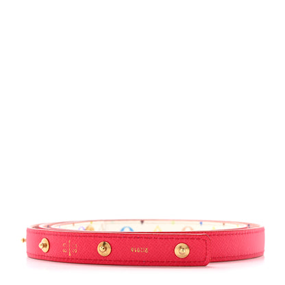 Louis Vuitton Monogram Multicolor Reversible Snap Belt 80 32 White Fuchsia 2 of 6