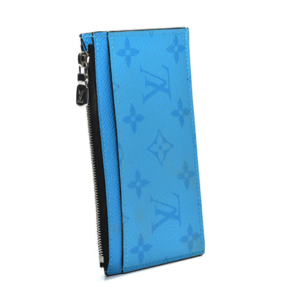 Louis Vuitton Taigarama Coin Card Holder Blue Lagoon 2 of 7
