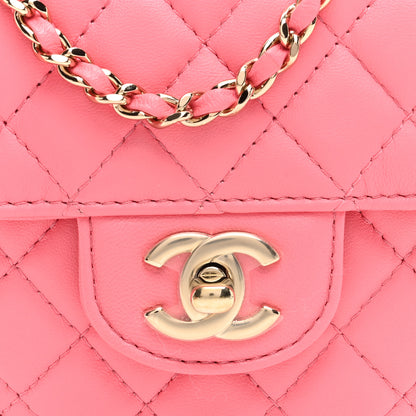 Chanel Lambskin Quilted CC In Love Heart Bag Pink 8 of 10