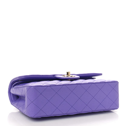 Chanel Caviar Quilted Small Double Flap Purple 4 of 9