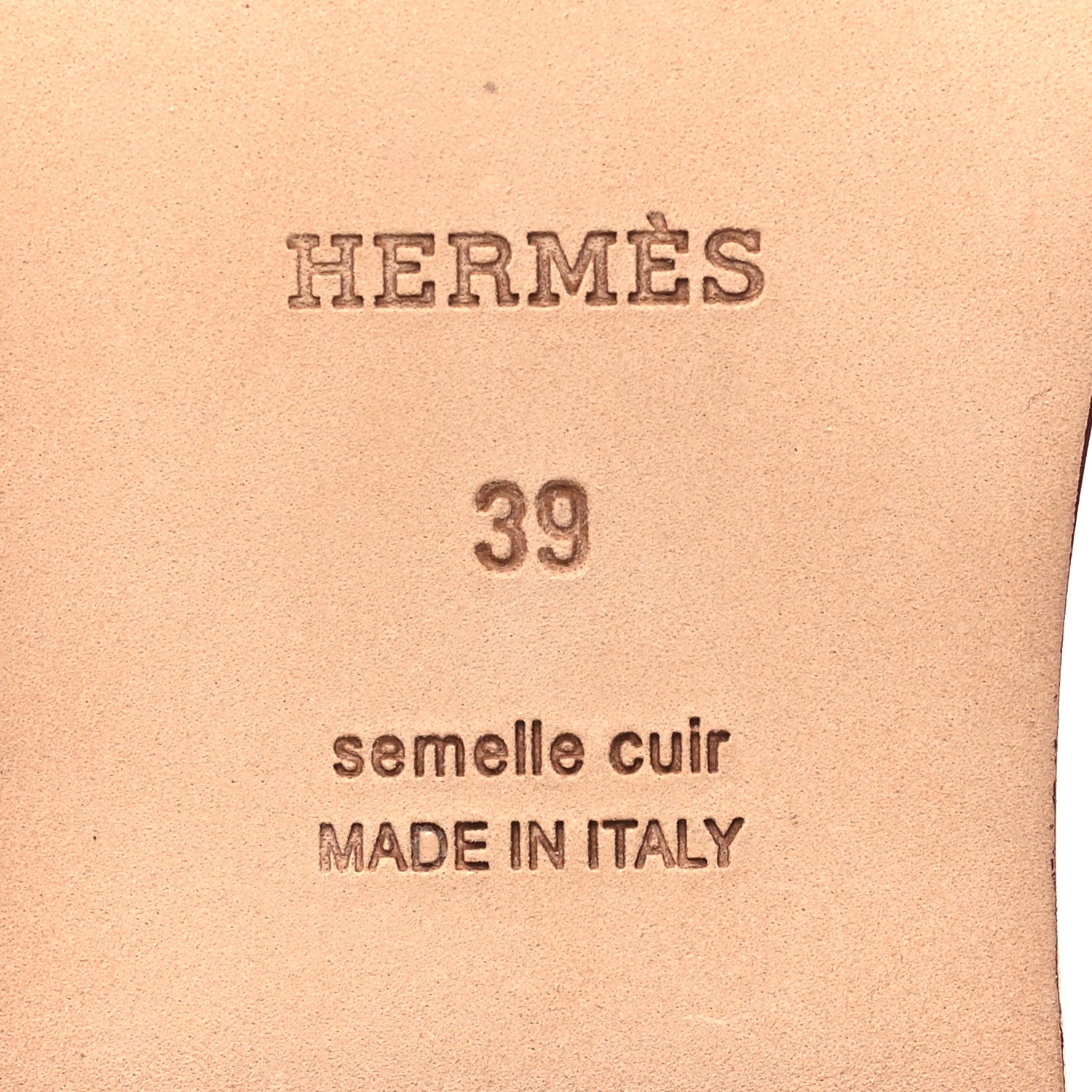 Hermes Box Calfskin Oran Sandals 39 Rouge Tomette 7 of 10