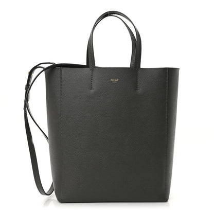 Celine Grained Calfskin Small Vertical Cabas Grey 1 of 11