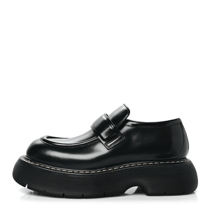 Bottega Veneta Brushed Calfskin Swell Loafers 39.5 Black 1 of 9