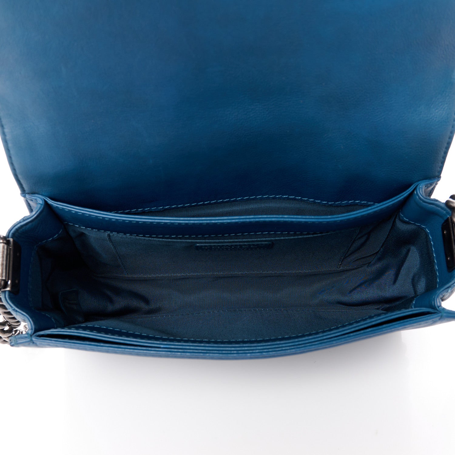 Chanel Calfskin Medium Boy Reverso Flap Blue 5 of 12