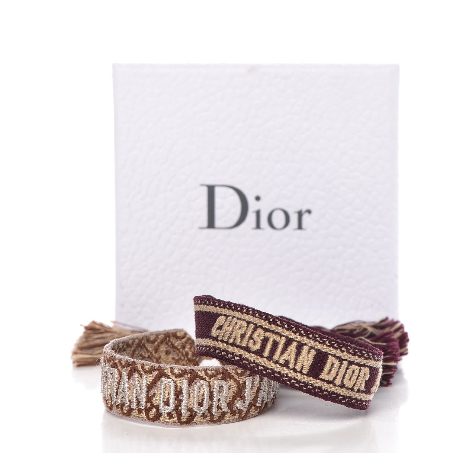 Christian Dior Woven Cotton J'Adior Friendship Bracelet Set 5 of 5